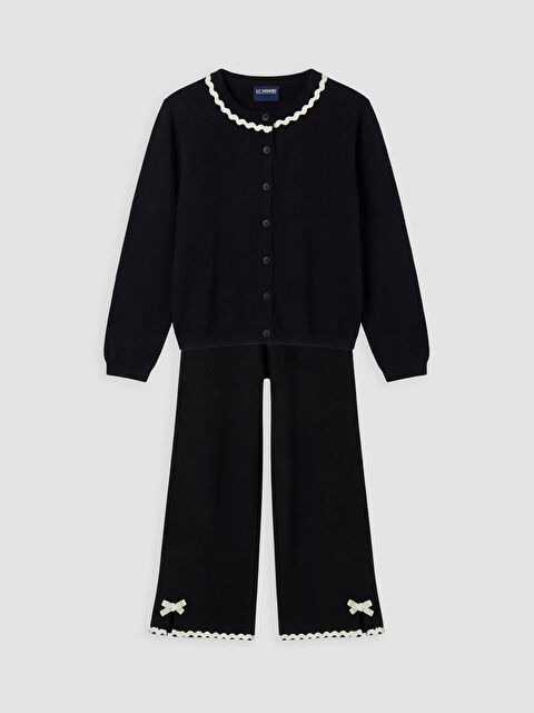 LCW Kids Kız Çocuk Triko Hırka ve Pantolon