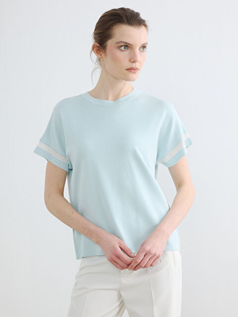 LCWAIKIKI Classic Bisiklet Yaka Ajurlu Kadın Triko Kazak