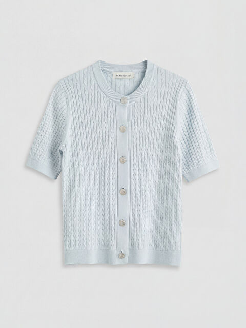 LCWAIKIKI Classic Bisiklet Yak Kadın Triko Hırka - W6I180Z8-FUX