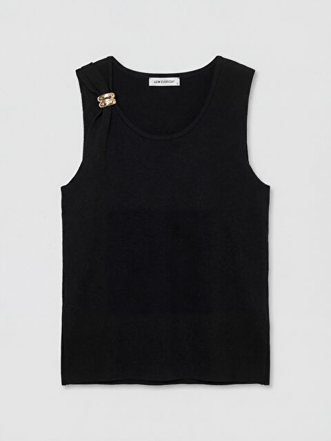 LCW EVERYDAY Aplike Detaylı Kadın Triko Kazak - W6I186Z8-CVL