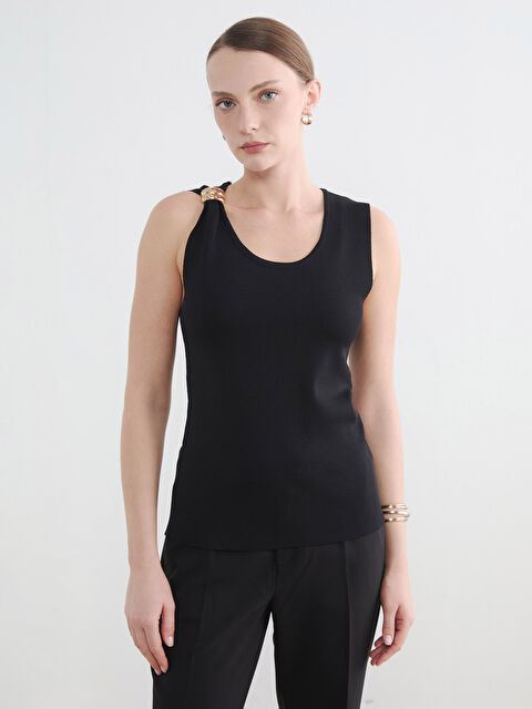 LCW EVERYDAY Aplike Detaylı Kadın Triko Kazak