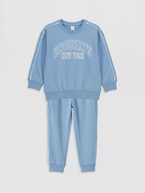 LCW Kids Brooklyn Baskılı Erkek Çocuk Eşofman Takımı