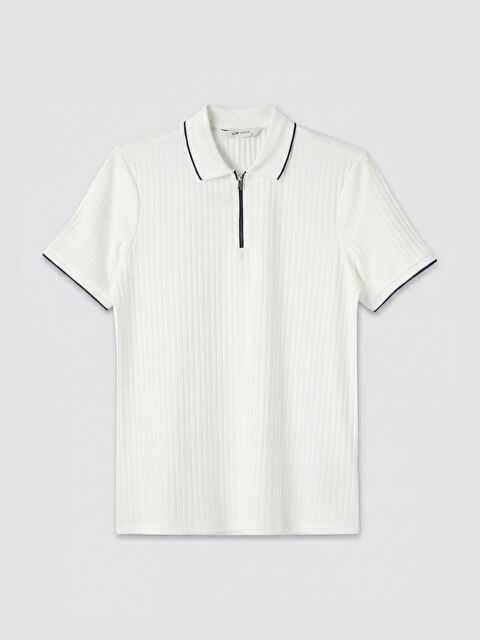 LCW Vision Polo Yaka Çizgili Erkek Tişört