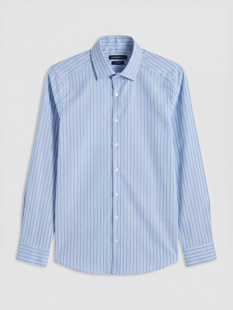 LCW BUSINESS Slim Fit Çizgili Erkek Gömlek
