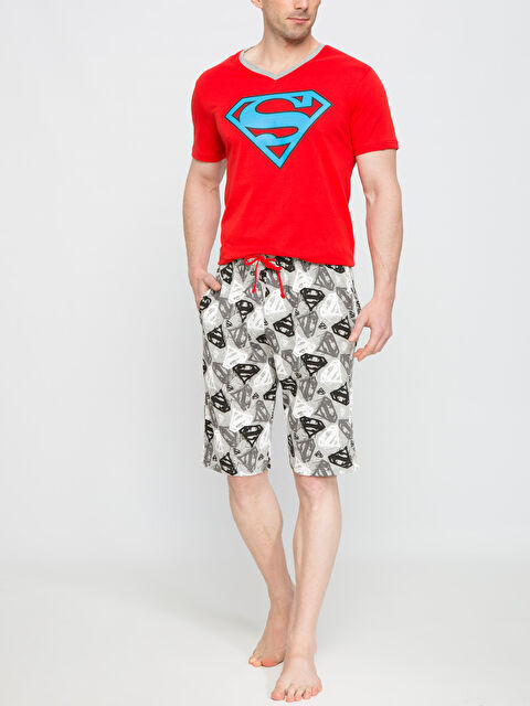 LC WAIKIKI Ensemble de pyjama ROUGE Homme