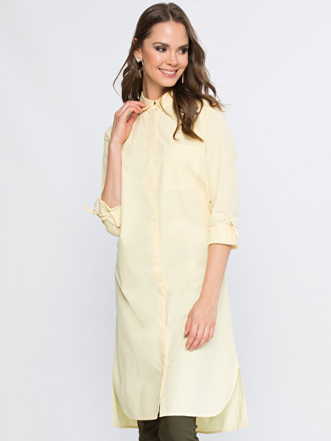 LCW Modest Woman Yellow Tunic - 6YG289Z8-26E - LC Waikiki