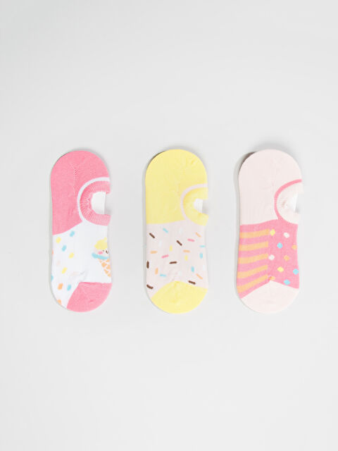 LCW Kids Girl MIX Trainer Socks - 6YD738Z4-K00