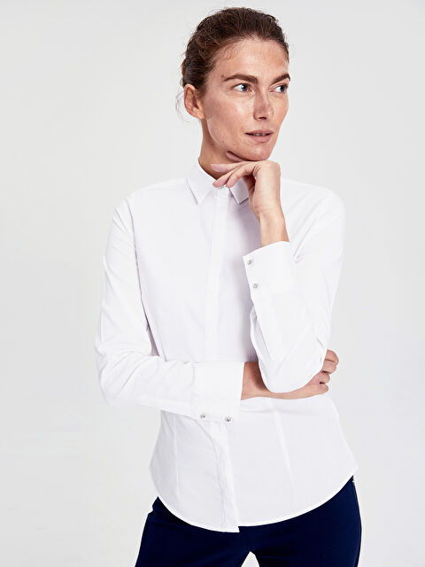 LCW BUSINESS Изчистена поплин риза