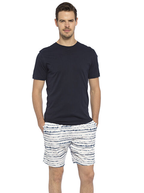 LCW SWIMWEAR Kısa Boy Desenli Standart Kalıp Deniz Şortu - 7Y6015Z8-676