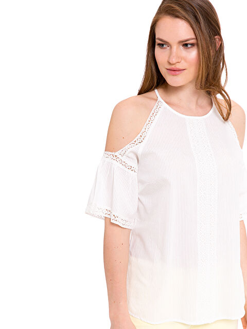 LCW Vision Woman ECRU Blouse - 8S6459Z8-FEW