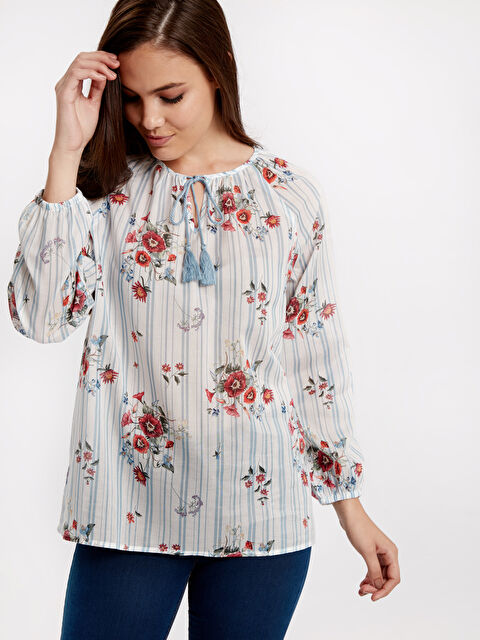 LCWAIKIKI Classic Woman BLUE Blouse - 8SI999Z8-LQQ