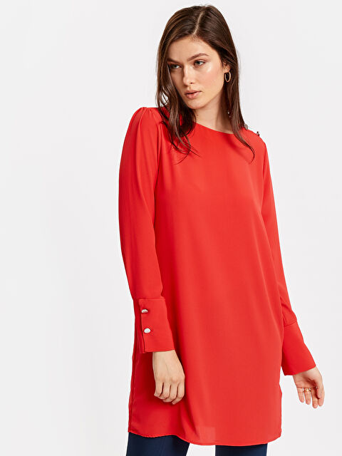 LCWAIKIKI Classic Woman RED Tunic - 8SE480Z8-GYE