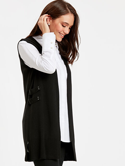 LCWAIKIKI Classic V-Neck Women's Knitted Vest - 8W2652Z8-CVL