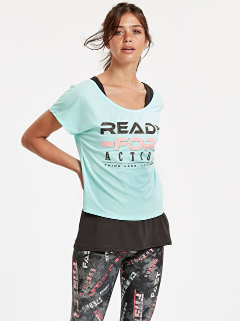 XSIDE ACTIVE Woman GREEN Sports T-Shirt - 8WG974Z8-CT0