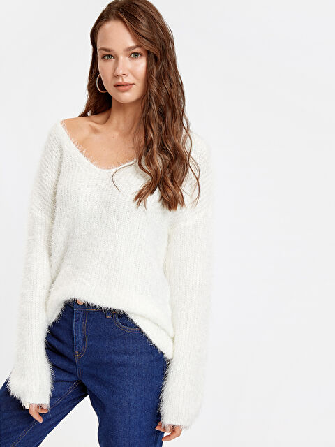 LCW Vision سترة طوبي مصفر نساء - 8WM521Z8-D3W