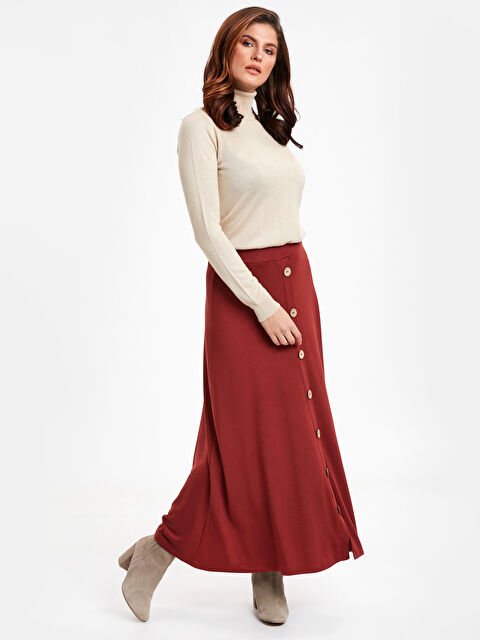 LCWAIKIKI Classic Woman BORDEAUX Skirt - 8WN340Z8-MPK