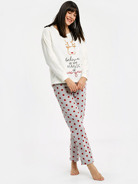 LCW Young Жена Бяло Комплект пижами - 8WK516Z8-FFB