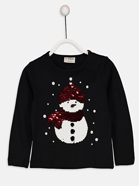 LCW Kids تي شيرت اسود فتاة - 8W7854Z4-CVL