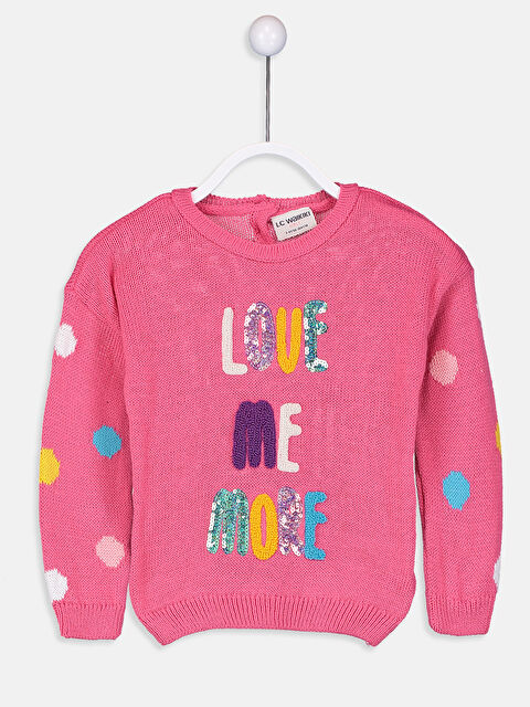 LCW Kids Crew Neck Girls' Sweater - 8WO173Z4-CS8