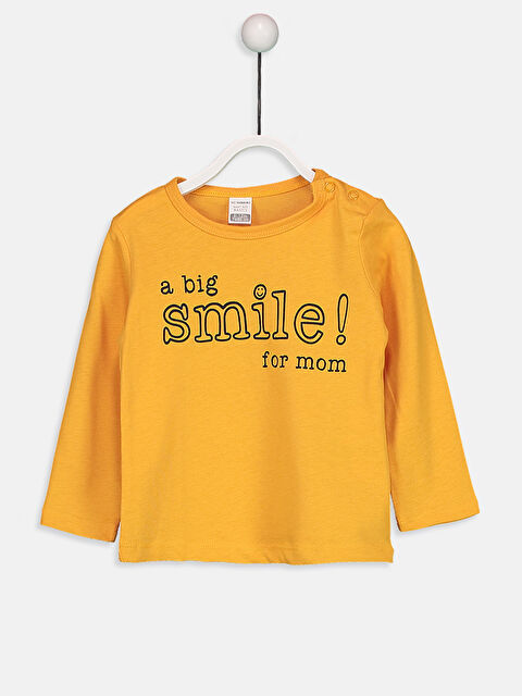 LCW baby تي شيرت برتقالي طفل صغير - 8W0782Z1-FPG