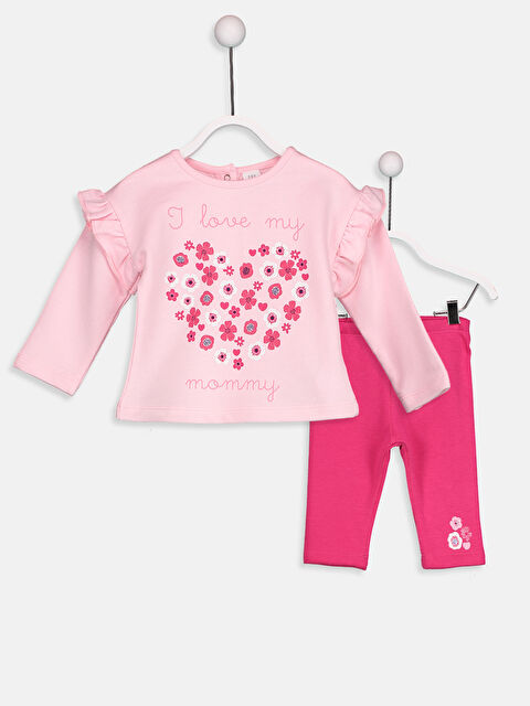 LCW baby Baby Girl PINK Set - 8W6232Z1-L7C