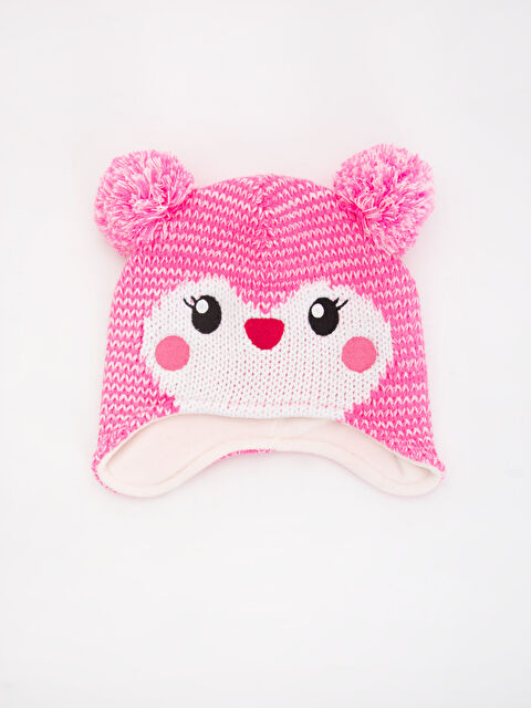 LCW baby Cәби қыздар қызғылт Тоқыма бини шапкасы - 8W8297Z1-D4G