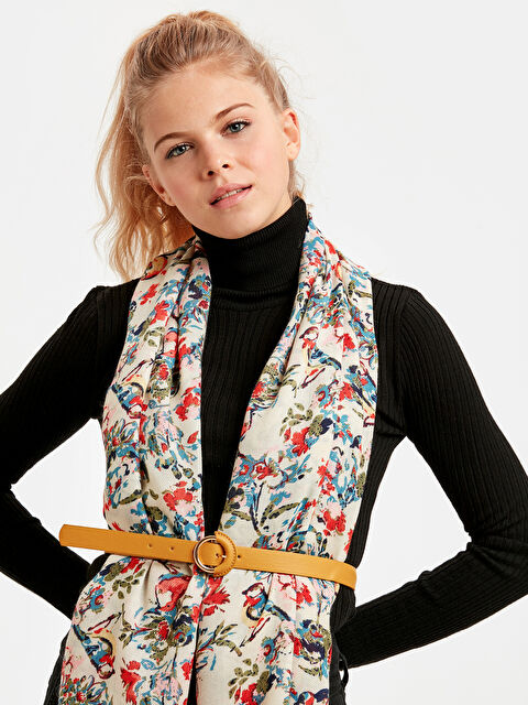 LCW ACCESSORIES Woman ECRU Large Scarf - 9S0320Z8-LRA