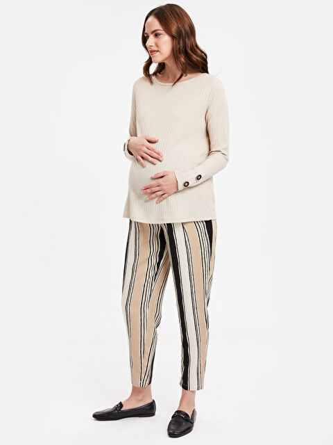 LCWAIKIKI Maternity Woman BEIGE Trousers - 9S7930Z8-LEC