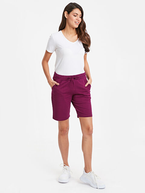 LCWAIKIKI Basic Woman PLUM Shorts - 9S8577Z8-JM2