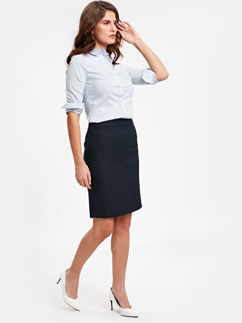 LCW Vision Woman NAVY Skirt - 9SH171Z8-HRC