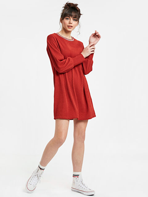 LCW Vision Женщины Оранжевый Платье - 9SH892Z8-H1E