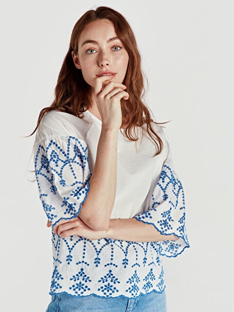 LCW Vision Женщины экрю Блузка - 9SQ934Z8-003