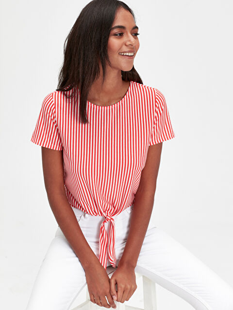 LCW Vision T-shirt à Manches Courtes et Col Rond pour Femmes - 9ST917Z8-E48