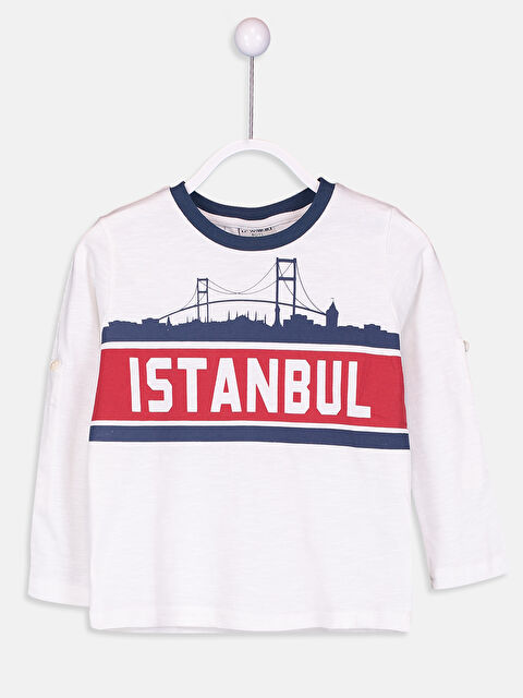 LCW Kids Boy ECRU T-Shirt - 9S0549Z4-EEW