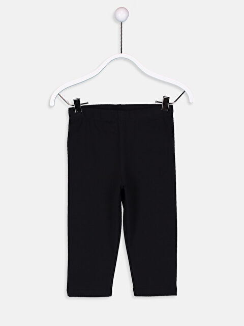 LCW Kids Girl BLACK Leggings - 9S4187Z4-CVL