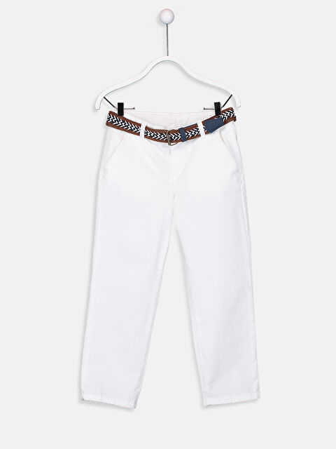 LCW Kids Pantalon BLANC Unisexe - 9S7417Z4-JYX