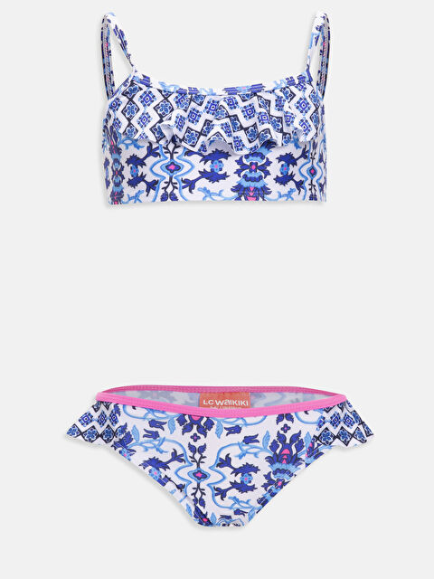 LCW Kids Girl's Bikini With Printed Stretch Fabric - 9S9963Z4-LQQ