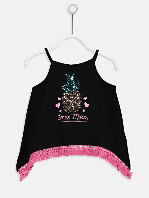 LCW Kids Спортивная Майка для Девочки с Круглым Вырезом - 9SQ382Z4-CVL