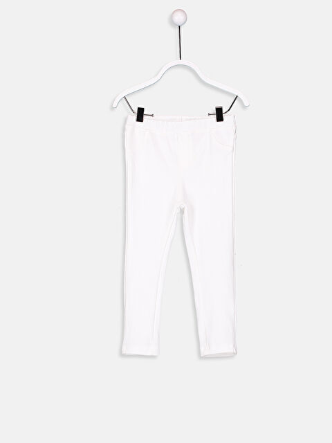 LCW baby Baby Girl WHITE Leggings - 9S2422Z1-844
