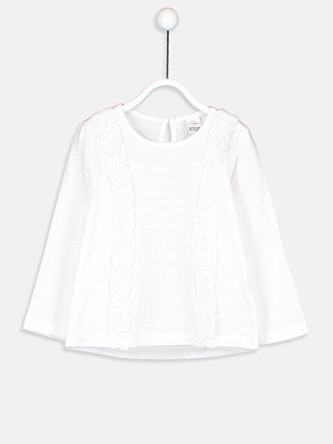 LCW baby Baby Girl ECRU T-Shirt - 9SM424Z1-FES