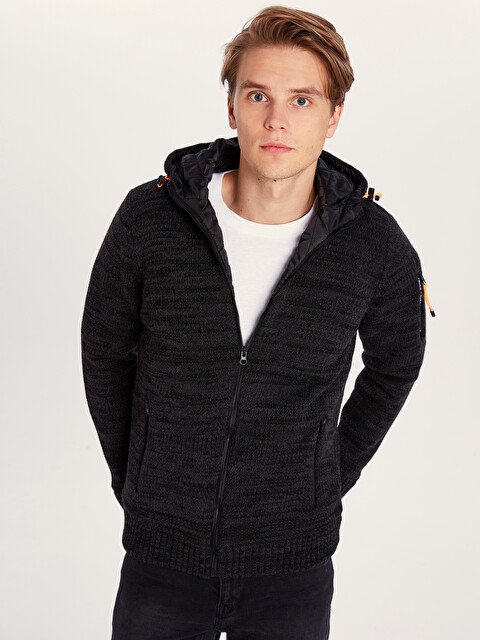 F80AⅢ KAfenia Cardigan in black deep colour | KAFFE Clothing