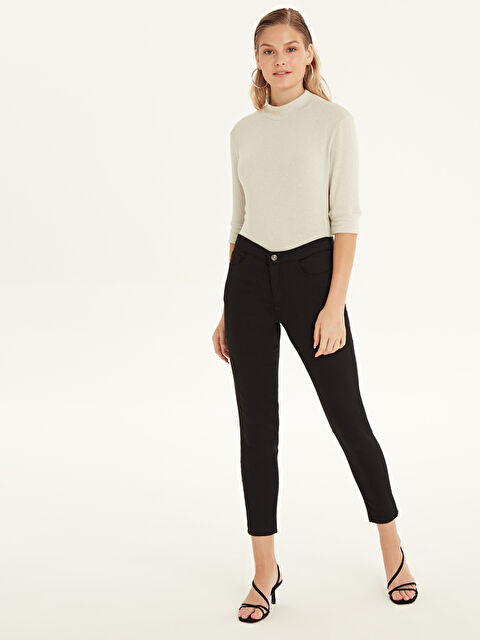 LCWAIKIKI Basic Flexible Straight Leg Women's Pants - 9WG630Z8-CVL