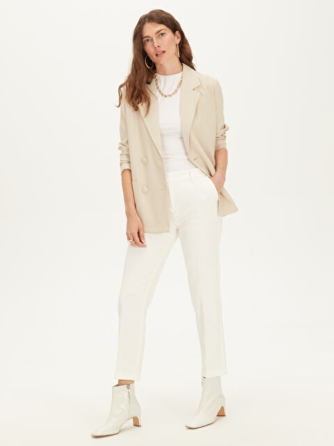 LCW Vision Женщины Белый Брюки - 9WJ827Z8-CXF
