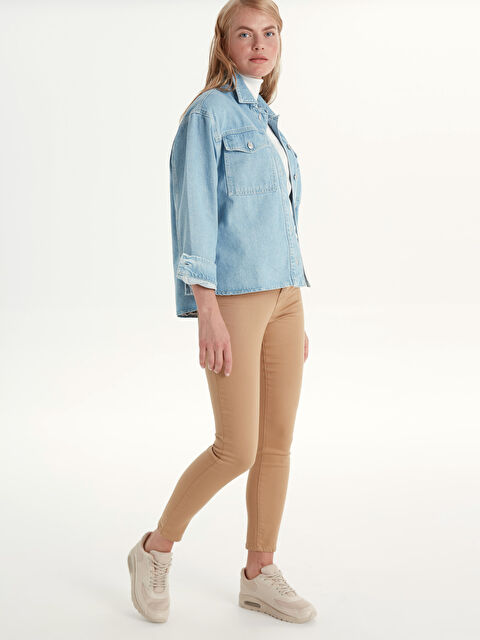 LCW Vision Wrist Length Women's Skinny Pants - 9WP011Z8-F1K