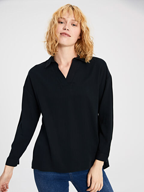 LCW Vision Plain Viscose Blouse - 9WT081Z8-E0N