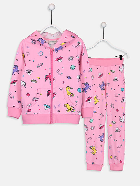 LCW Kids Girl PINK Set - 9WG386Z4-LT4