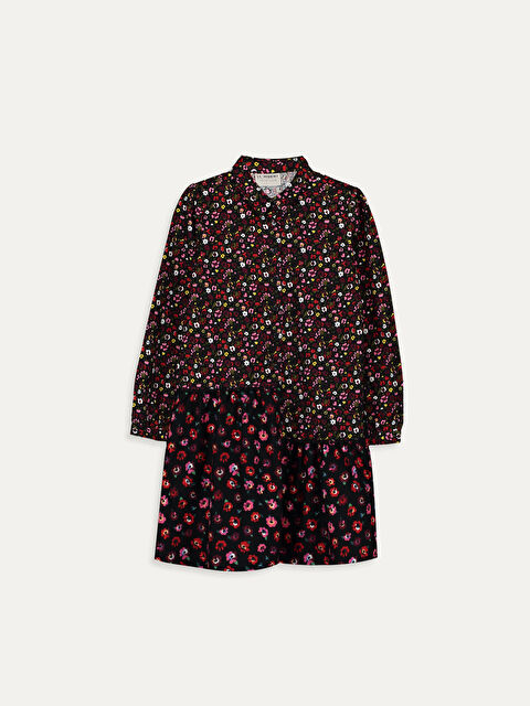 LCW Kids Long Sleeve Girls Dress - 9WH765Z4-LQJ