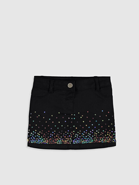 LCW Kids Girl BLACK Skirt - 9WM021Z4-CVL