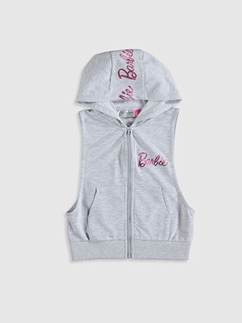 LCW Kids Girl GREY Waistcoat - 9WM766Z4-CT3