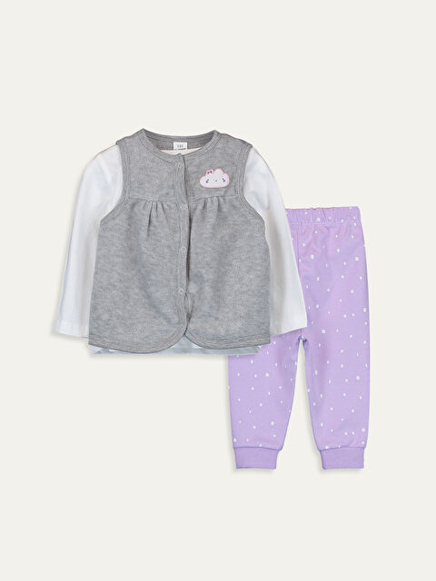 LCW baby Ensemble De Pyjama Bébé Fille Imprimé À Manches Longues Et Col Rond - 9W3548Z1-EEW